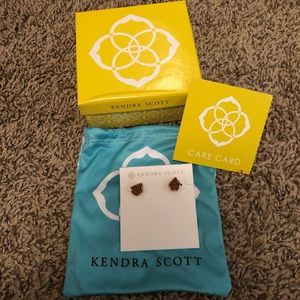 Kendra Scott Tessa Earrings Rose Gold Drusy